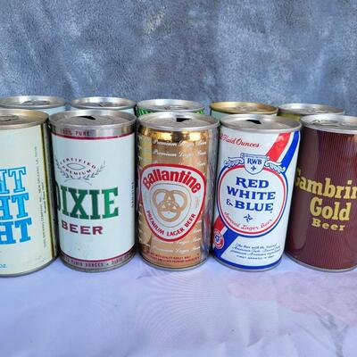 15PC VINTAGE BEER CAN COLLECTION #23
