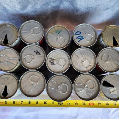 15PC VINTAGE BEER CAN COLLECTION #25