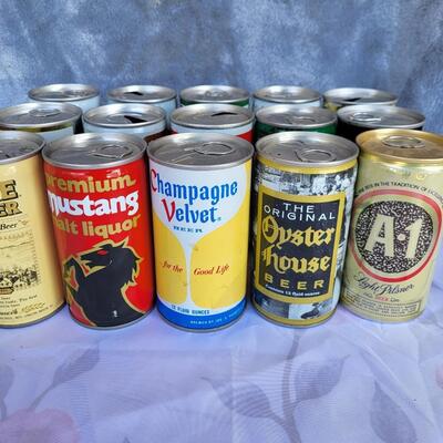 15PC VINTAGE BEER CAN COLLECTION #26