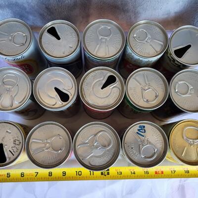 15PC VINTAGE BEER CAN COLLECTION #26