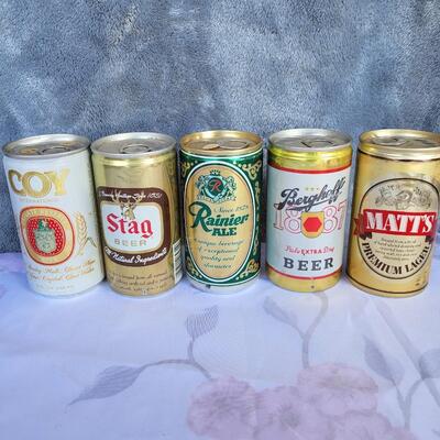 15pc VINTAGE BEER CAN COLLECTION #27