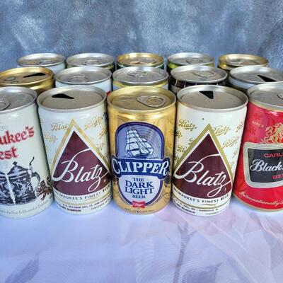 15pc VINTAGE BEER CAN COLLECTION #27