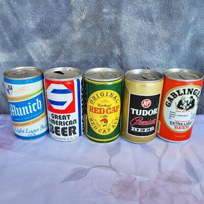15pc VINTAGE BEER CAN COLLECTION #28