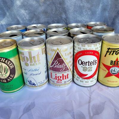15pc VINTAGE BEER CAN COLLECTION #28