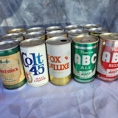 15pc VINTAGE BEER CAN COLLECTION #29