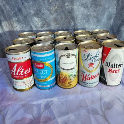 15pc VINTAGE BEER CAN COLLECTION #30