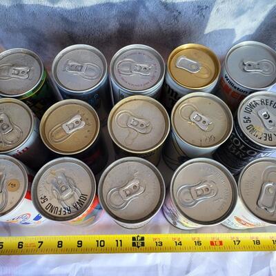 15pc VINTAGE BEER CAN COLLECTION #31