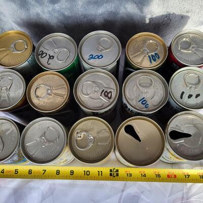 15pc VINTAGE BEER CAN COLLECTION #32