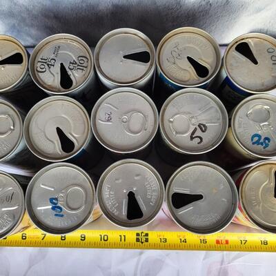 15pc VINTAGE BEER CAN COLLECTION #33