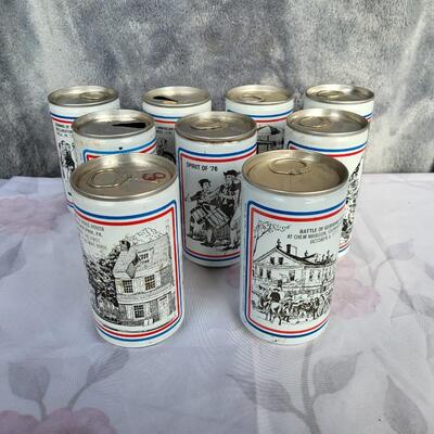 9pc VINTAGE BEER CAN COLLECTION #34