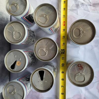 9pc VINTAGE BEER CAN COLLECTION #34
