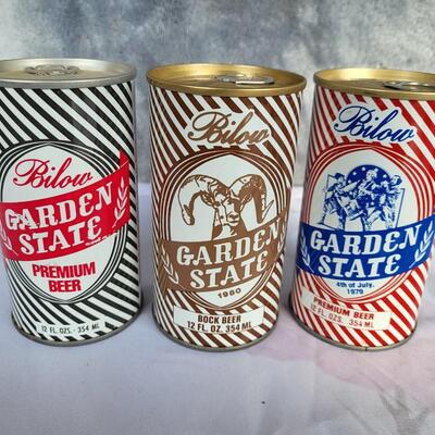 3PC VINTAGE GARDEN STATE BEER CAN COLLECTION #36