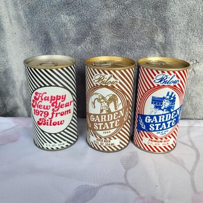 3PC VINTAGE GARDEN STATE BEER CAN COLLECTION #36