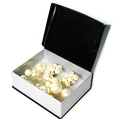 Costume Pearl Set, In Box