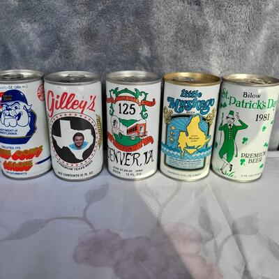 15pc VINTAGE PLACES BEER CAN COLLECTION #38