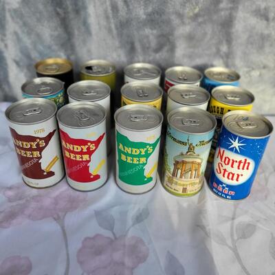 15 pc VINTAGE BEER CAN COLLECTION #39