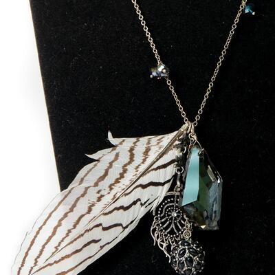 Feather Necklace, In Box
