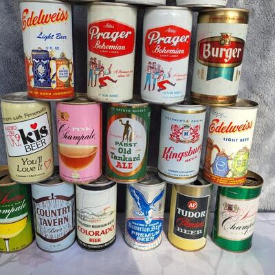 21pc VINTAGE BEER CAN COLLECTION #40
