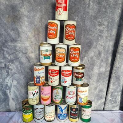 21pc VINTAGE BEER CAN COLLECTION #40