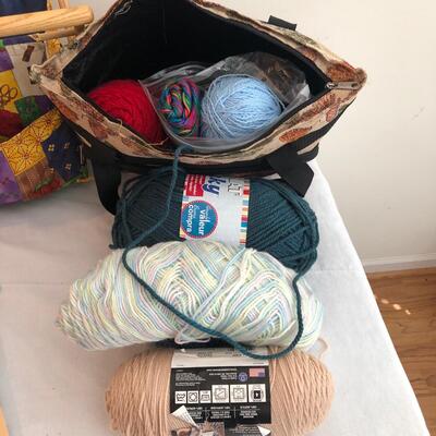 Lots of Yarn, Two Sewing Bags & More (DR-KM)