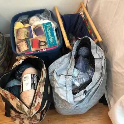 Lots of Yarn, Two Sewing Bags & More (DR-KM)