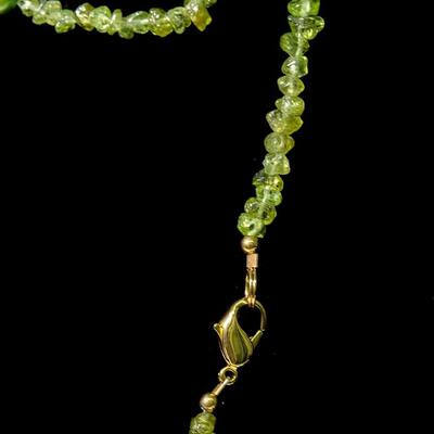 LS Green Stone & Pearl Necklace