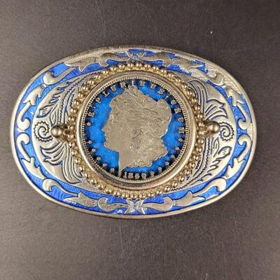 MORGAN DOLLAR STYLE BELT BUCKLE