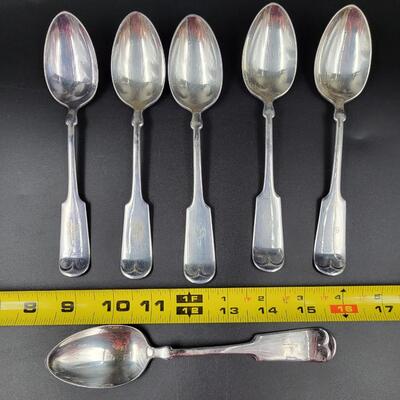 18 pc MONOGRAMMED 1847 ROGERS BRO XS TRIPLE SILVERWARE