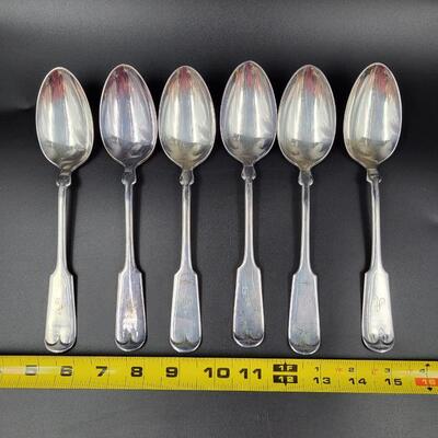 18 pc MONOGRAMMED 1847 ROGERS BRO XS TRIPLE SILVERWARE