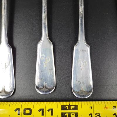 18 pc MONOGRAMMED 1847 ROGERS BRO XS TRIPLE SILVERWARE