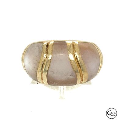 Sterling Gold Tone Ring, Size 8