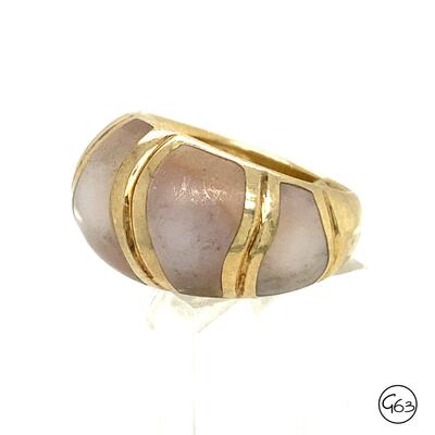 Sterling Gold Tone Ring, Size 8