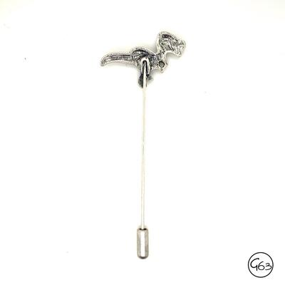 Silver Dinosaur Hat Pin