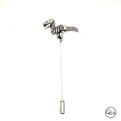 Silver Dinosaur Hat Pin