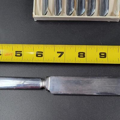 1847 ROGER CO TRIPLE PLATE BOXED SILVER PLATE KNIFE & FORK SETS