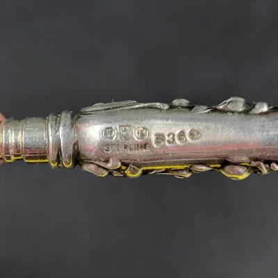 ANTIQUE STERLING BUTTON HOOK #1