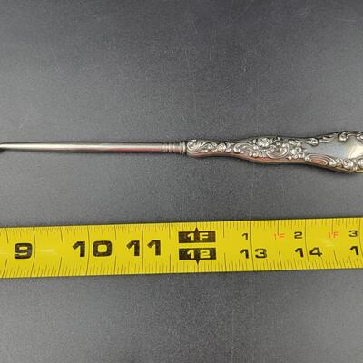 ANTIQUE STERLING BUTTON HOOK #1