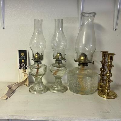 Baldwin Brass Candlesticks & Oil Lamps (G-MG)