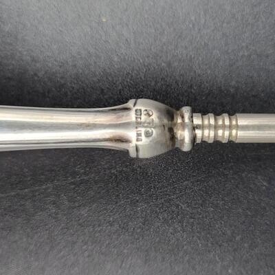ANTIQUE STERLING BUTTON HOOK #3