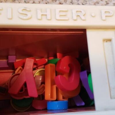 Vintage toy fisher price school desk