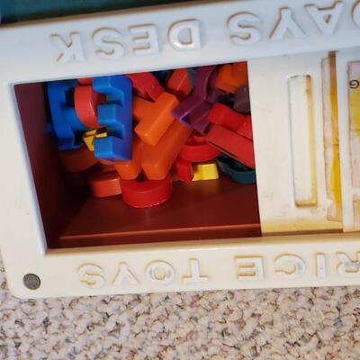 Vintage toy fisher price school desk