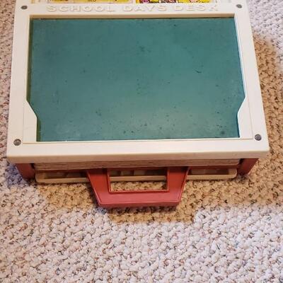 Vintage toy fisher price school desk