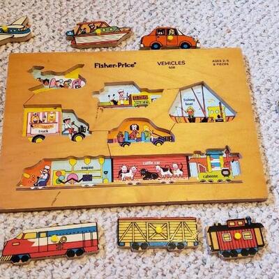 Vintage fisher price wood puzzle