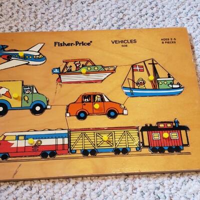 Vintage fisher price wood puzzle