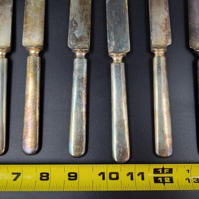 C. ROGERS & CO. SILVERPLATE 6PC KNIFE SET