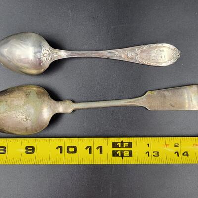 ANTIQUE SILVERPLATE SPOON BUNDLE