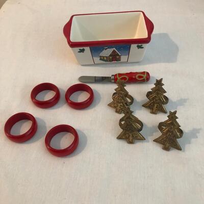 Xmas Table Linens, Serving Dishes, Dessert Plates & More (PR-KM)