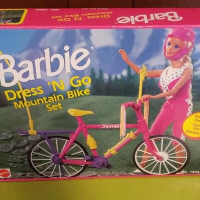 Barbie mtn bike set