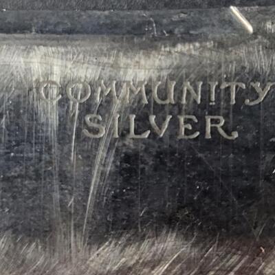 COMMUNITY SILVER SILVERPLATE SERVING SET 3 PC