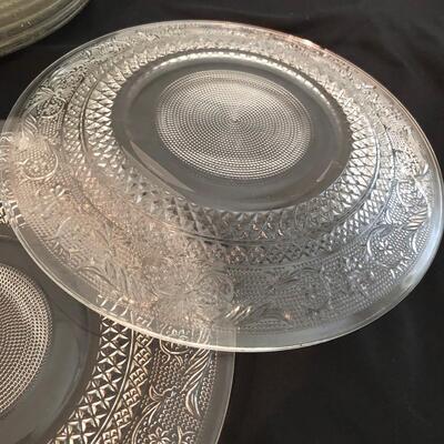 Glass Dinner, Aroroc Salad Plates & Glass Bowls (PR-KM)
